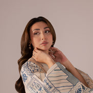 Skylight - Premium Offwhite Embroidered - READY TO WEAR - LAWN 2PC SET