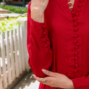 Crimson Button Set