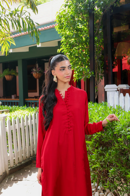 Crimson Button Set